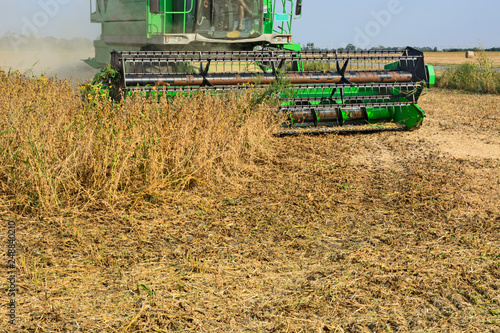 Harvester in the field