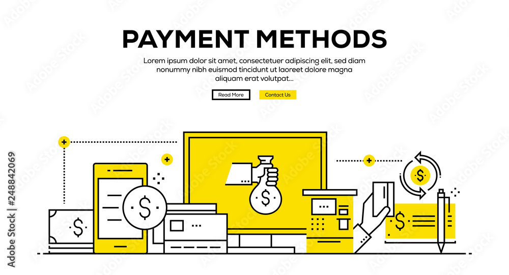 PAYMENT METHODS BANNER CONCEPT PAYMENT METHODS BANNER CONCEPT