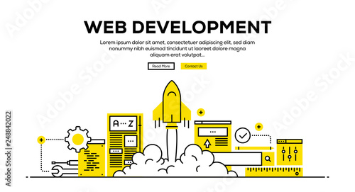 WEB DEVELOPMENT BANNER CONCEPT