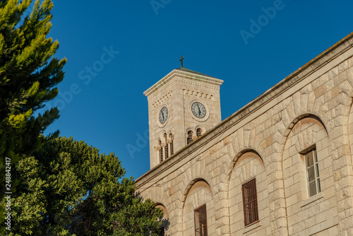 Tower clock of church of  st. Joseph in Nazareth, Israel