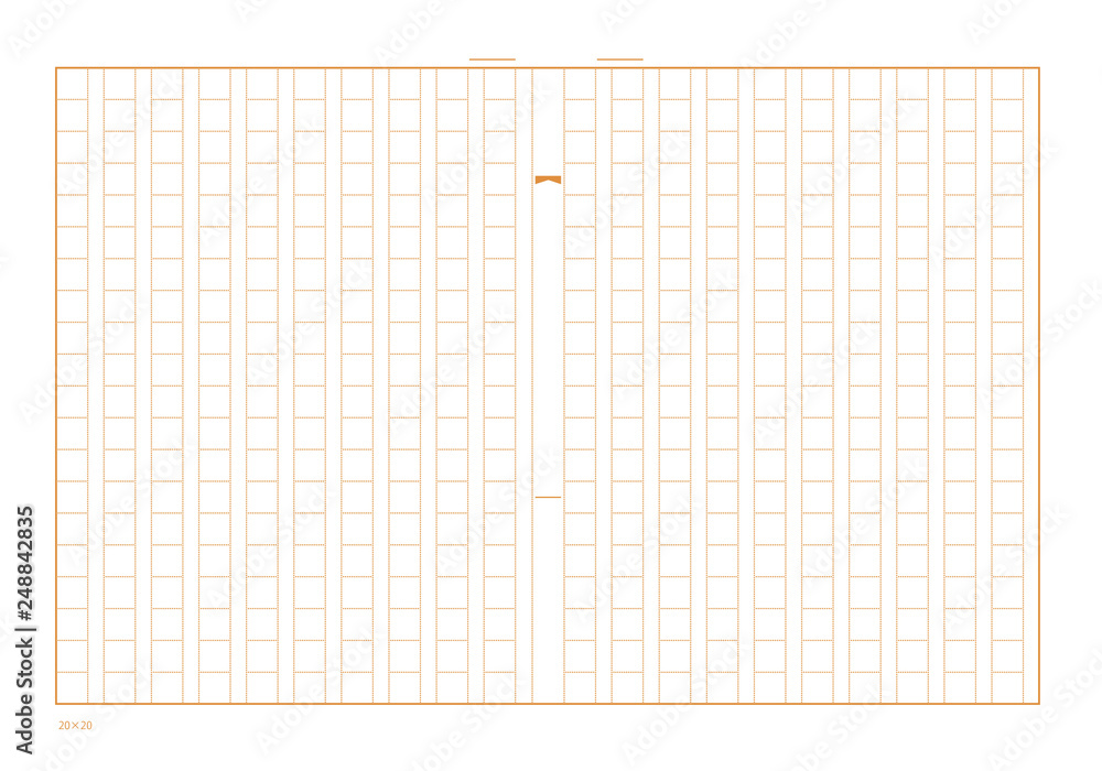 原稿用紙 Stock Vector Adobe Stock