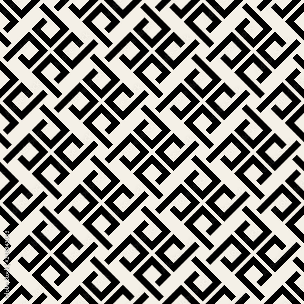 Abstract geometric weave pattern with lines, squares. Seamless vector background. Abstract geometric weave pattern with lines, squares. Seamless vector background.