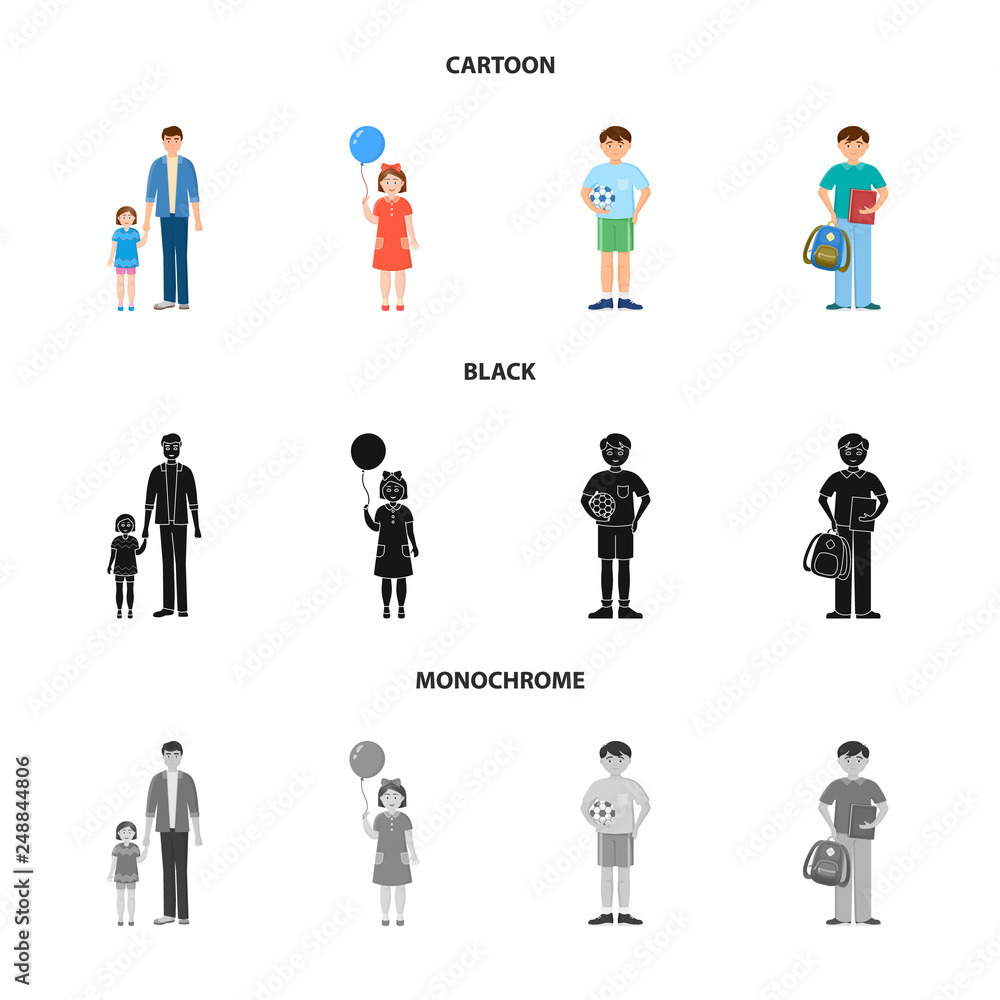 Vector design of character and avatar logo. Collection of character and portrait vector icon for stock. Vector design of character and avatar logo. Collection of character and portrait vector icon for stock.
