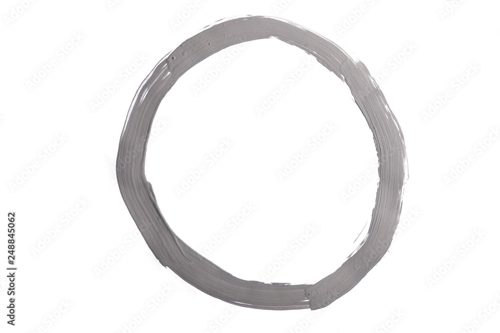 circle made with plastic paint circle made with plastic paint
