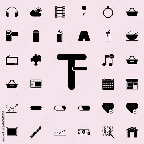 reduce the font icon. web icons universal set for web and mobile on white background