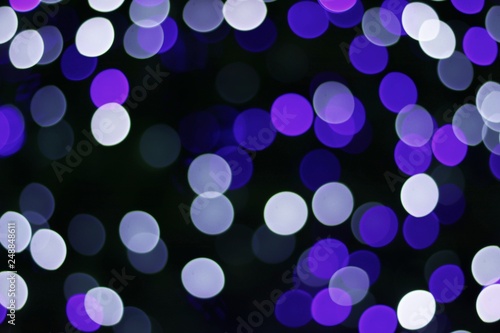 Blue and white bokeh, circle of bokeh, Abstract or background