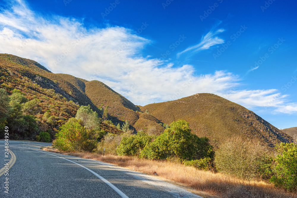 Magnificent national American natural park - Yosemite.