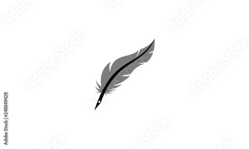 Feather pen icon photo