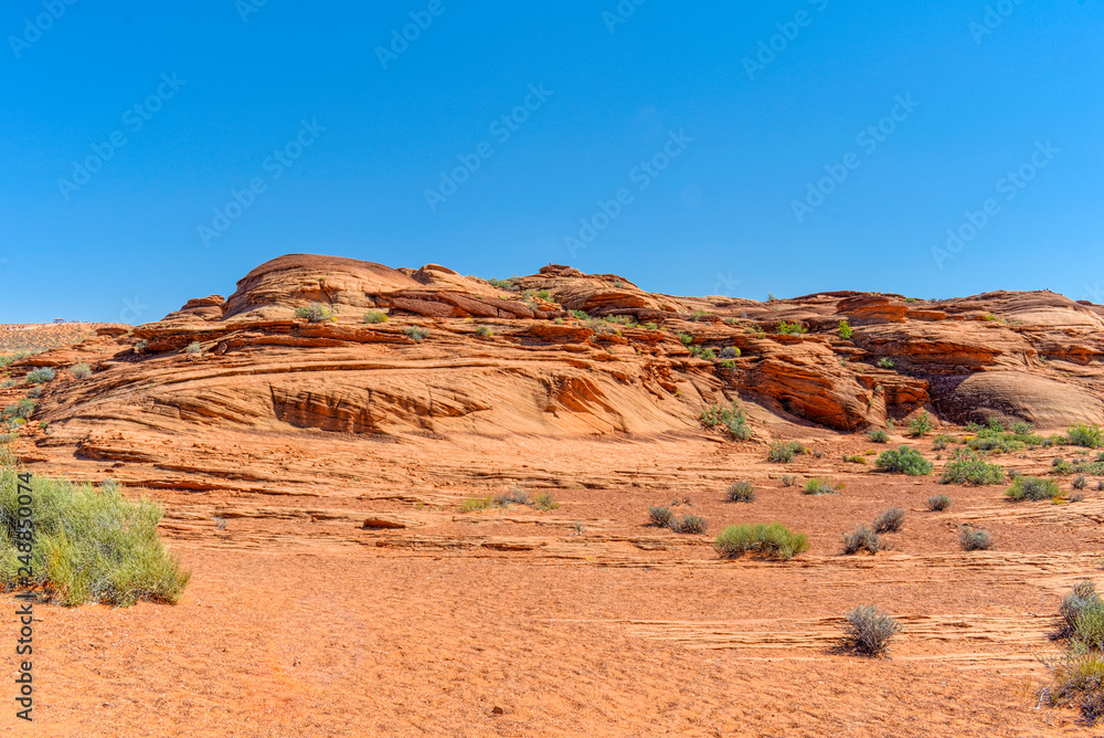 Horseshoe Bend is area landscape near of the Colorado River. Horseshoe Bend is area landscape near of the Colorado River.