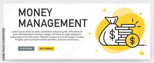 MONEY MANAGEMENT BANNER CONCEPT