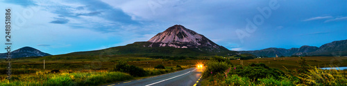 Mountain Errigal in Donegal county, Ireland in the evening at sunset © Madrugada Verde