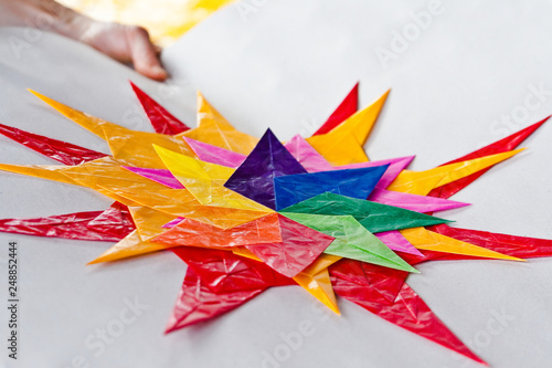 Transparent Papier Sterne 