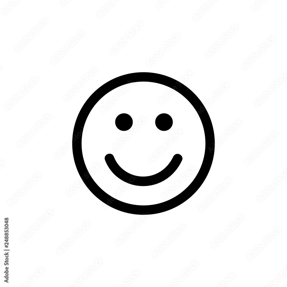 Fototapeta premium smile emoticons, emoji icon vector
