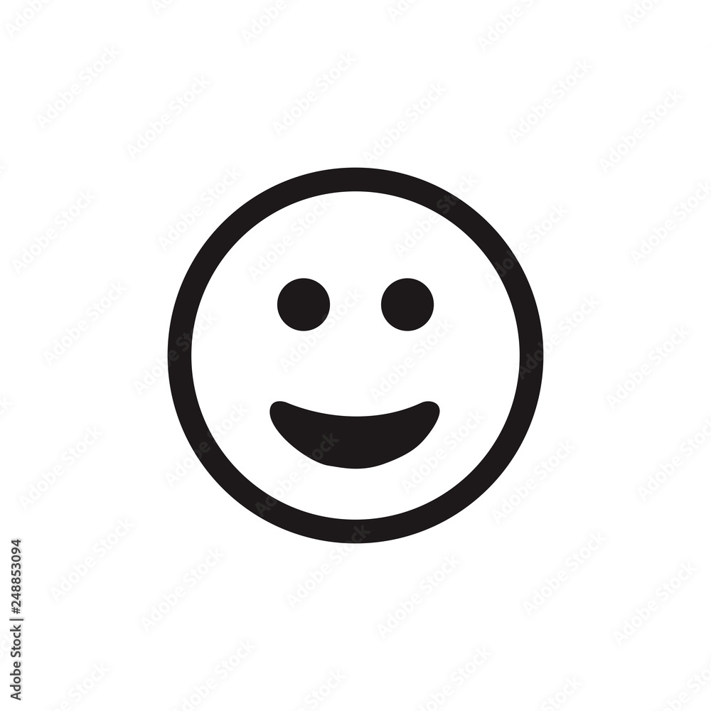 Obraz premium smile emoticons, emoji icon vector