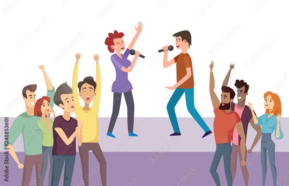 Dancing Image Of Microphone