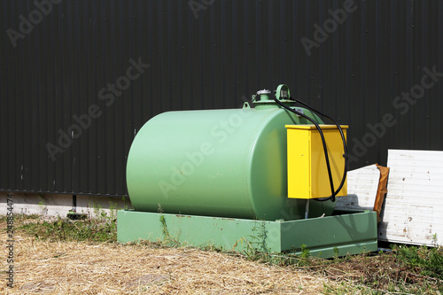 refuelling tank in a farm
