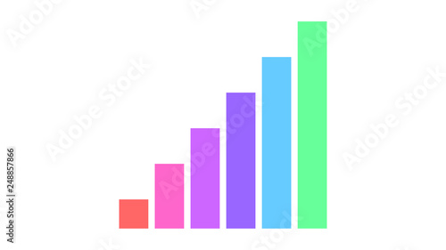 Stairs icon vector design. Stairs logo. Graph logo