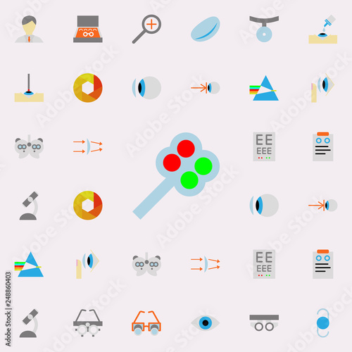 filters illustration icon. optometry icons universal set for web and mobile