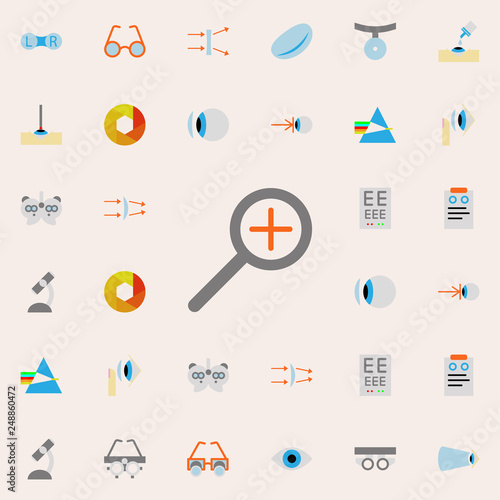 plus illustration icon. optometry icons universal set for web and mobile