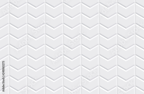 White seamless tiles texture. Modern volumetric pattern. Vector illustration