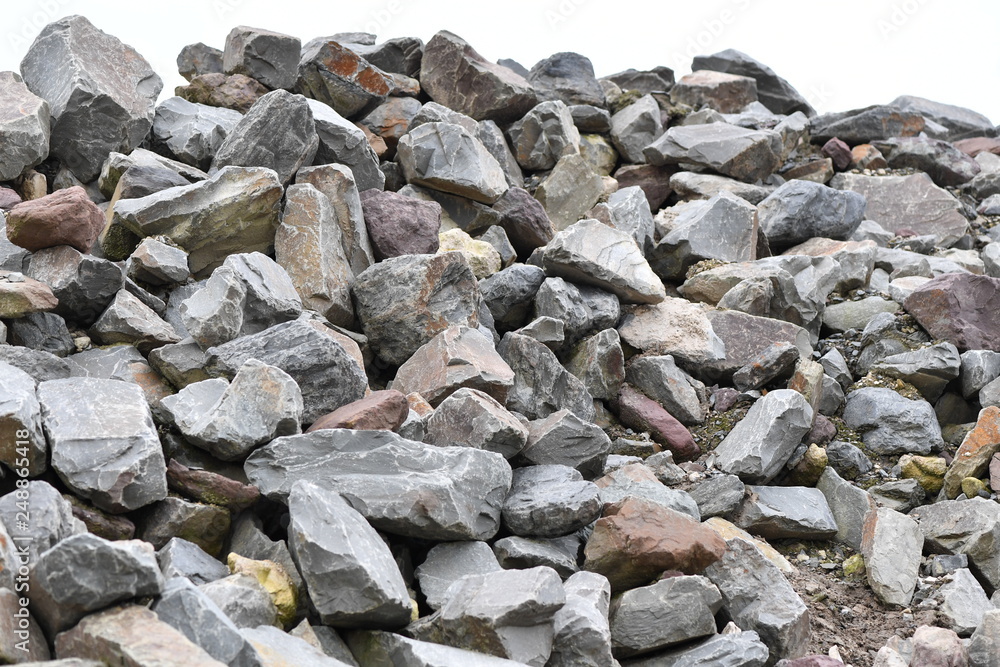 A heap of stones.