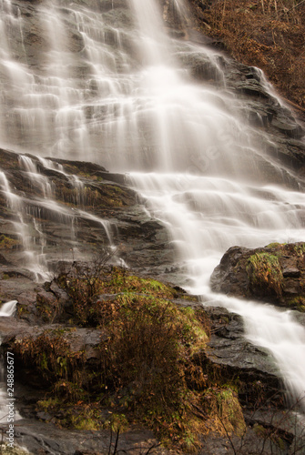 Long Camera Exposure of Amicalola Falls in Dawsonville Georgia USA photo