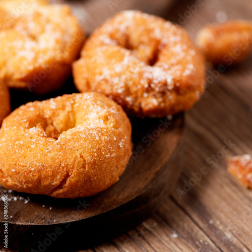 homemade rosquillas, typical spanish donuts