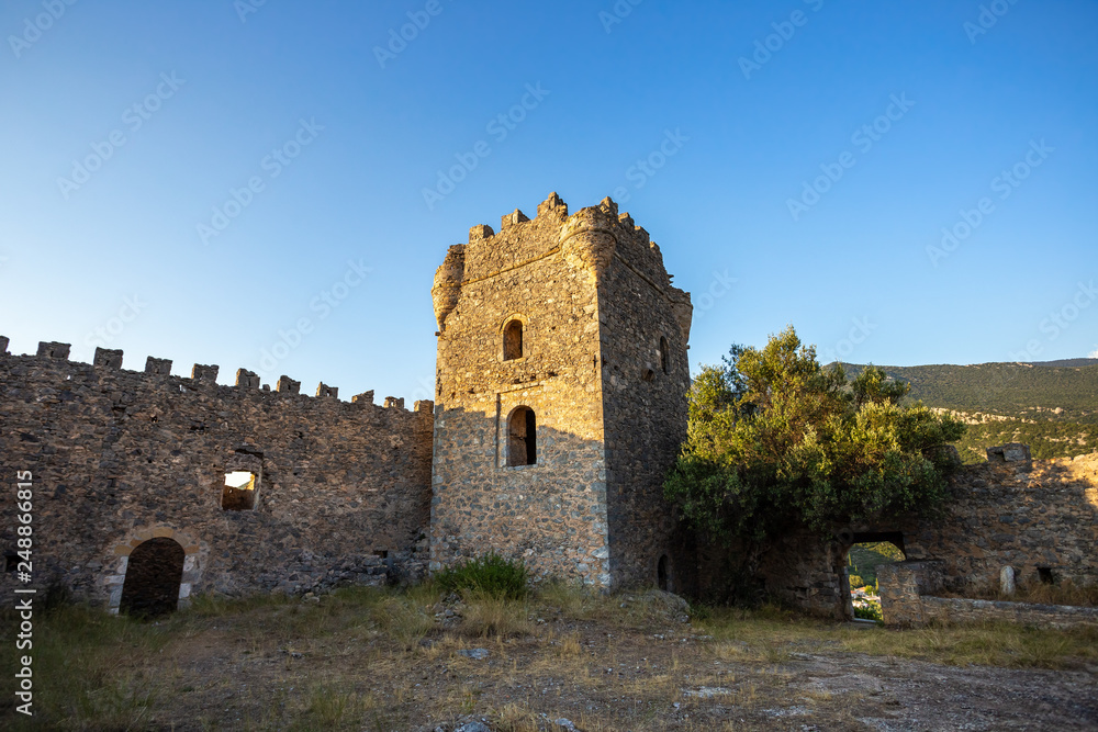 Kapetanakis yard - the medieval fortress in Messenia near Kalamata