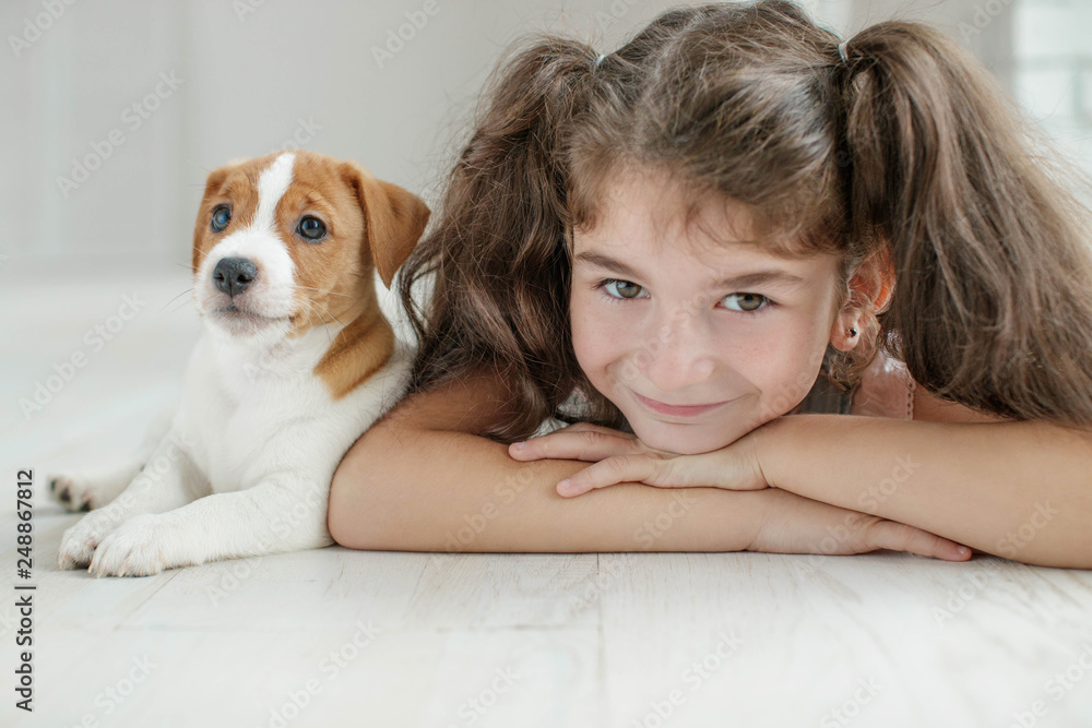 Child with a dog Child with a dog