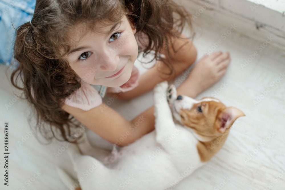 Child with a dog Child with a dog