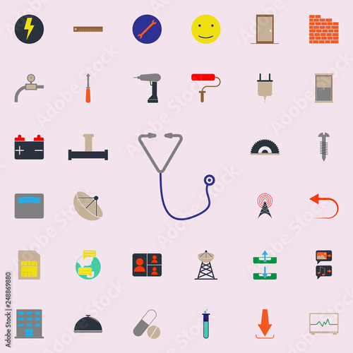colored restaurant menu icon. Web icons universal set for web and mobile