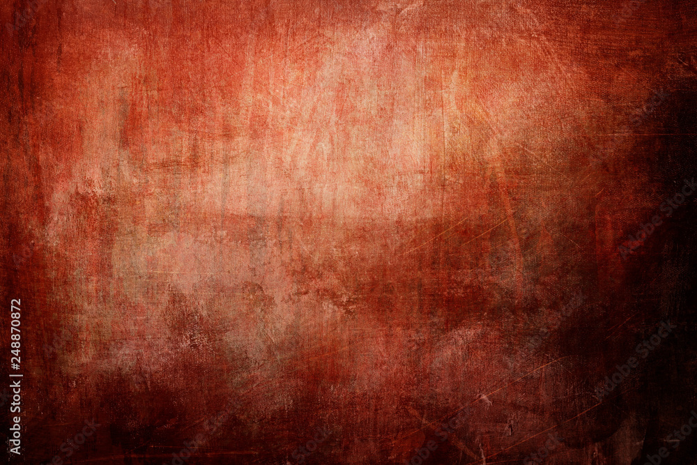 Red grungy canvas texture or background Red grungy canvas texture or background