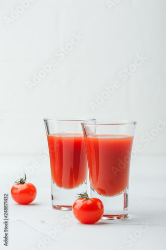 Bloody Mary Cocktail in glasses