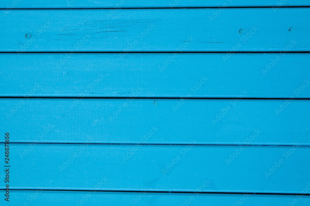 Assi di legno colorate di blu, Provenza, Francia Assi di legno colorate di blu, Provenza, Francia