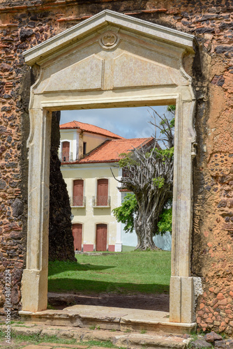 Matriz Church ruins in the historic city of Alcantara, Brazil photo