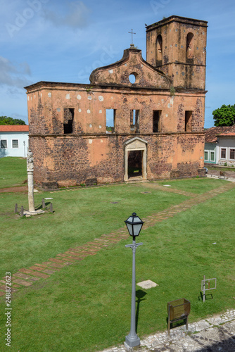 Matriz Church ruins in the historic city of Alcantara, Brazil photo