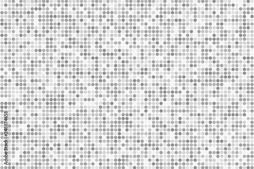 Abstract black and white background of dots.