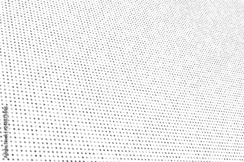 Abstract black and white background of dots.