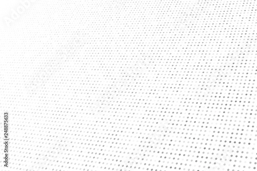 Abstract black and white background of dots.