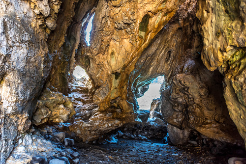 Cave on the Southern Italian Mediterranean Coast