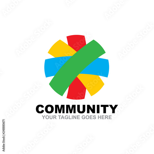 Free Download Community and adoption care logo design vector template - GFXLoad