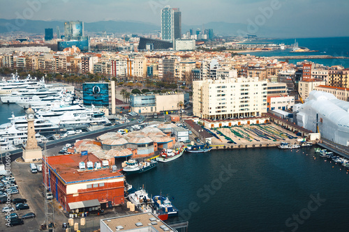 Barcelona fishing port