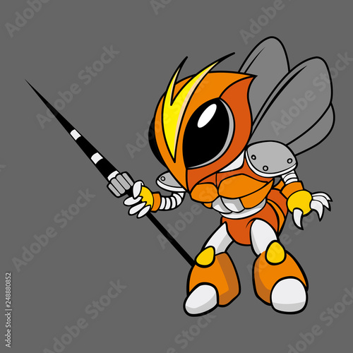 Bee Macot Cartoon