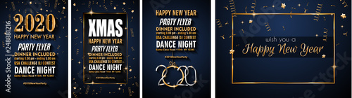 2020 Happy New Year Background for your Seasonal Flyers and Greetings Card or Christmas
