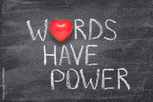words have power heart