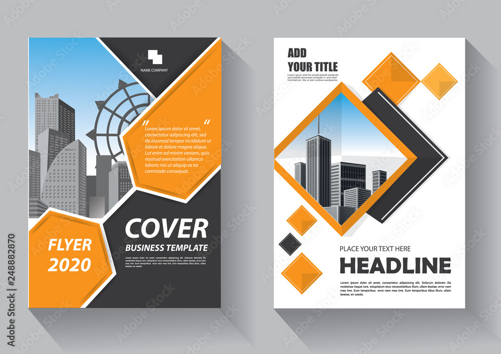 Business abstract vector template. Brochure design, cover modern layout, annual report, poster, flyer in A4 with colorful triangles, geometric shapes for tech, science, market with light background Business abstract vector template. Brochure design, cover modern layout, annual report, poster, flyer in A4 with colorful triangles, geometric shapes for tech, science, market with light background