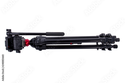 Obraz na płótnie Black portable aluminium tripod