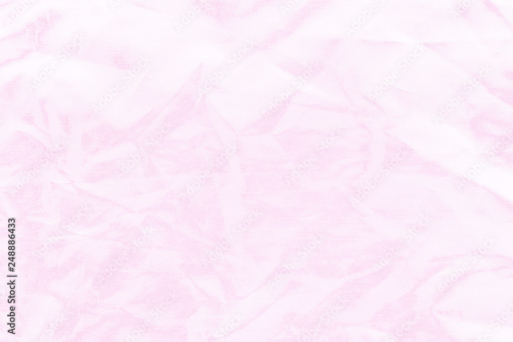 Fototapeta premium Elegant pink textile background. Silk cloth texture. Fabric pattern.