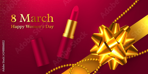 Happy Womens Day vector illustration.