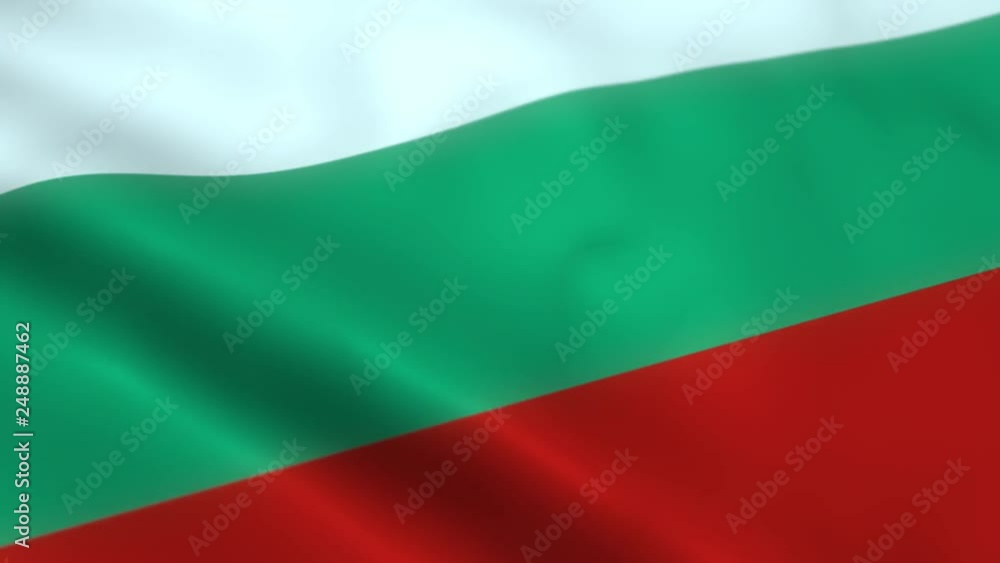 flag of bulgaria bulgarian flag waving flag of bulgaria bulgarian flag waving